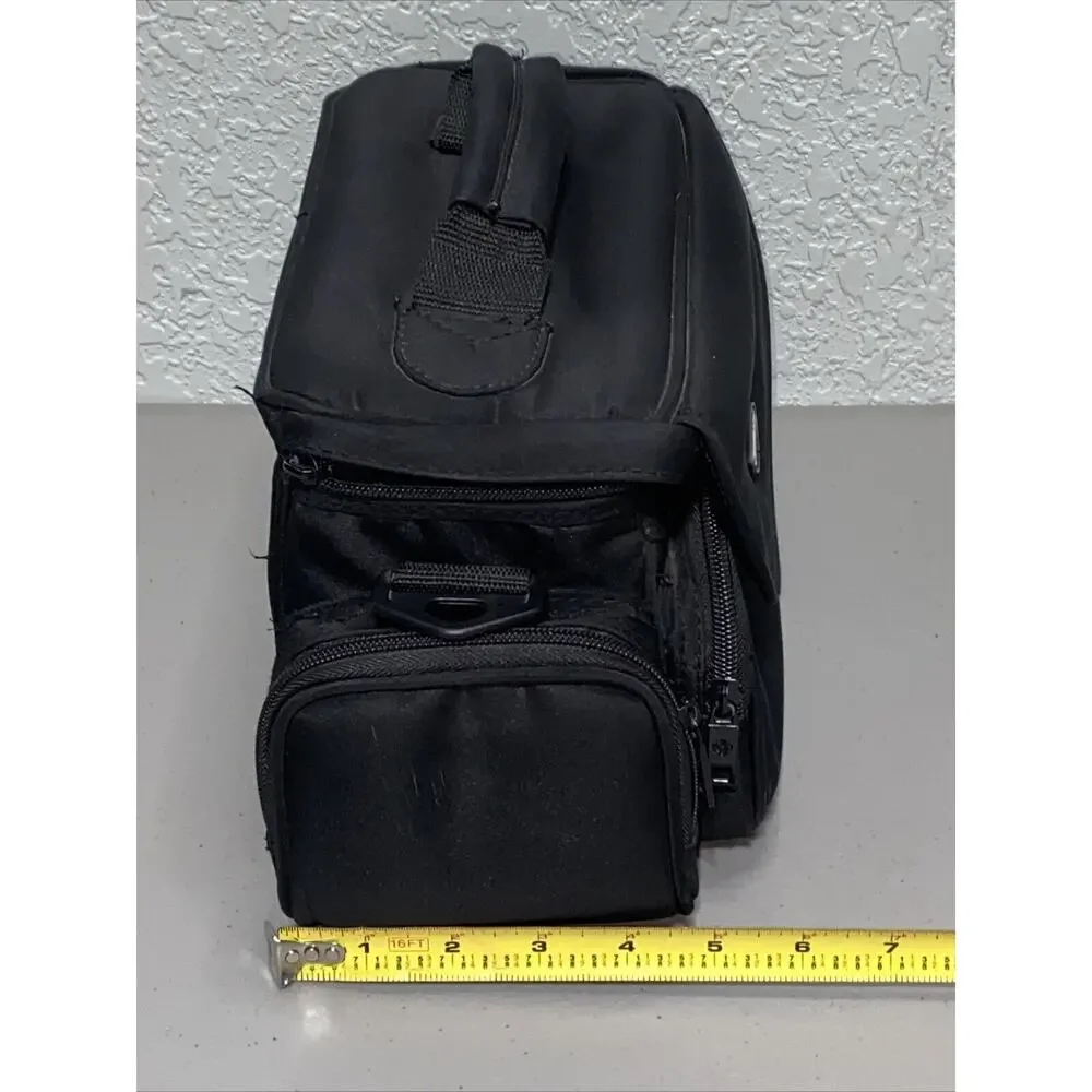 Samsonite Black Padded Camera Camcorder Shoulder Bag Carrying Case Strap 12”x6”